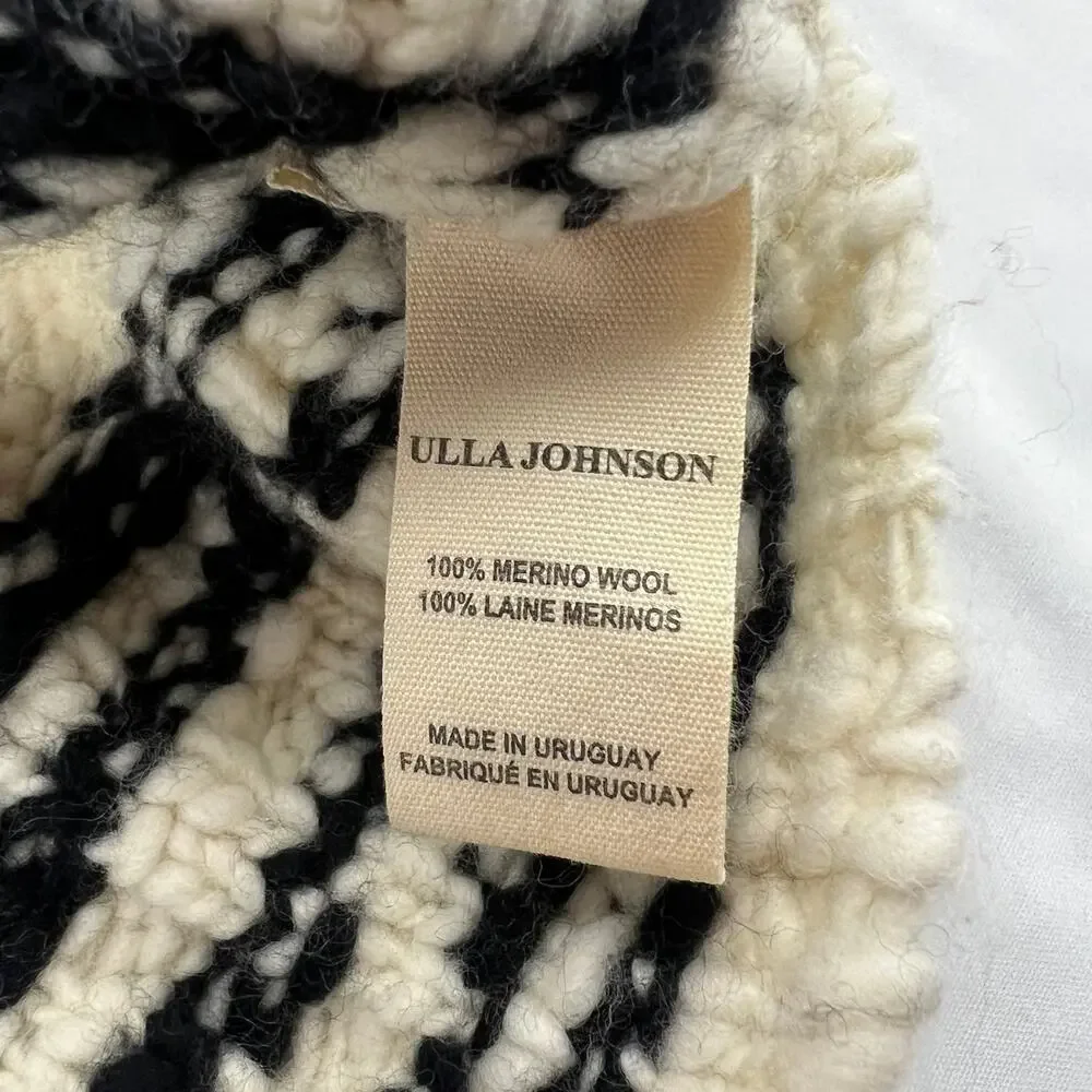 Ulla Johnson Black and White Striped Sweater - Picture 11 of 12